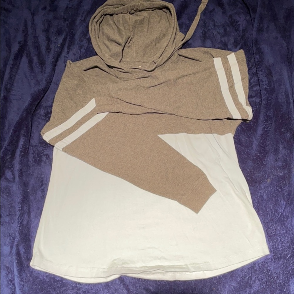 Two toned hoodie